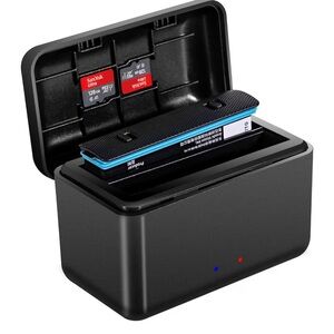 3‑Pack Fast Charge Hubs for Insta360 X4 – Dual Battery Charging + Memory Card